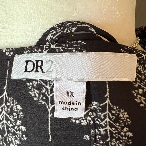 DR2 Blouse Cold Shoulder 1X   *NWT* - Picture 9 of 12